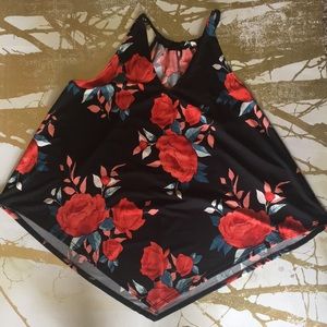 Floral Asymmetric Tank
